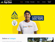 Tablet Screenshot of colegiotopgun.com.br